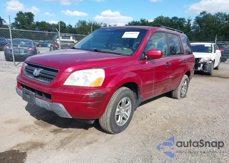 2005 Honda Pilot Ex-L from USA, damaged, VIN 5FNYF18545B068186